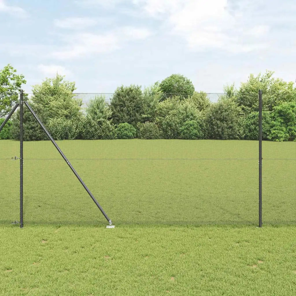 Palo della recinzione Grigio 25 x 1,5 m (12 x 12 mm mesh)