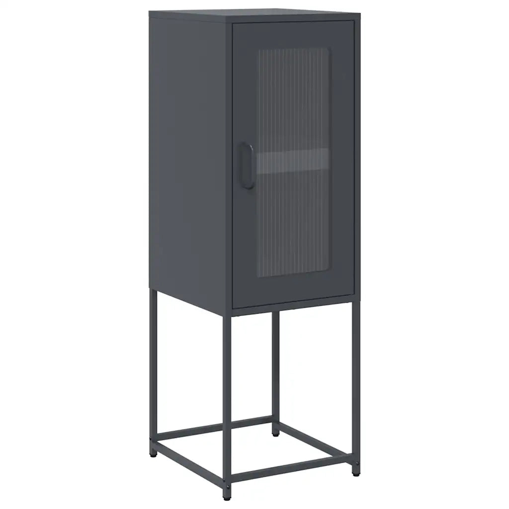 Credenza Antracite 36x39x107 cm in Acciaio Laminato a Freddo 853400