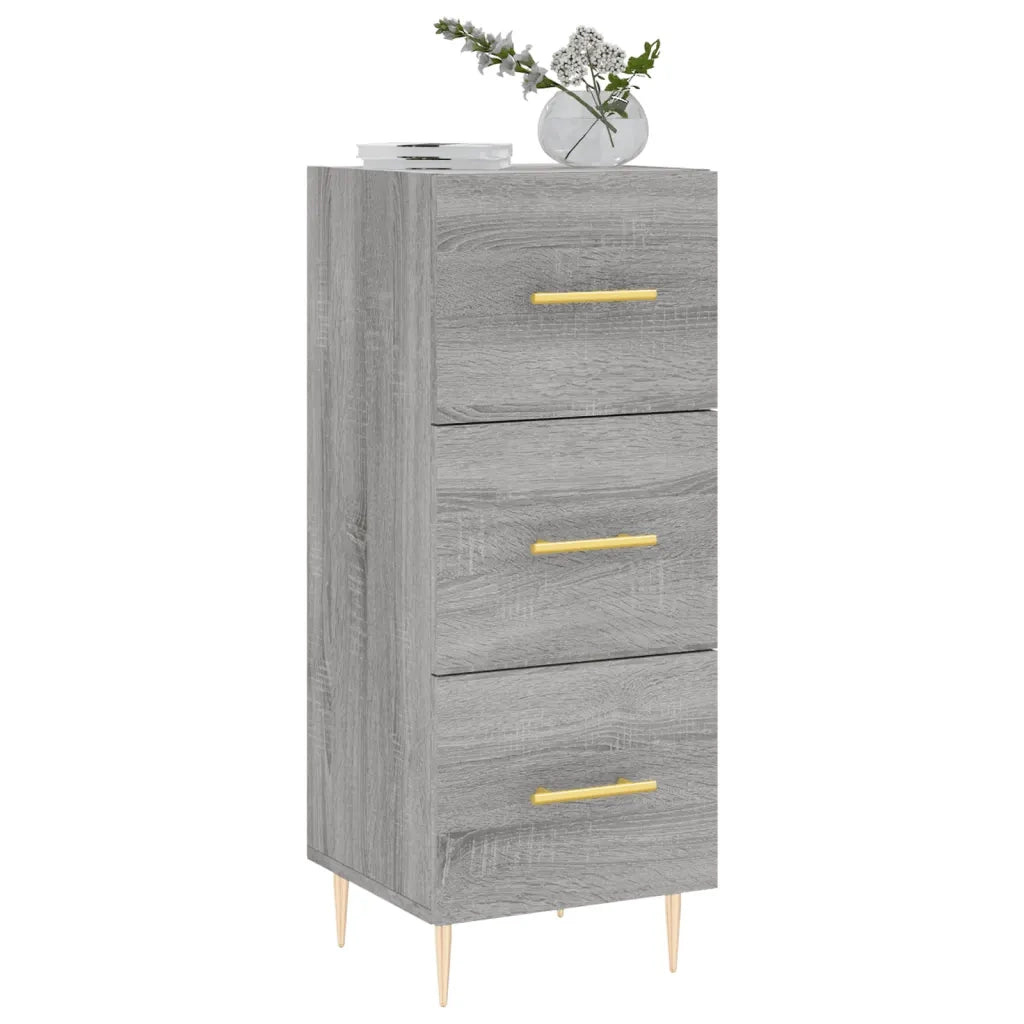 Credenza | Madia | Buffet da pranzo | Armadio da pranzo Grigio Sonoma 34,5x34x90 cm in Legno Multistrato