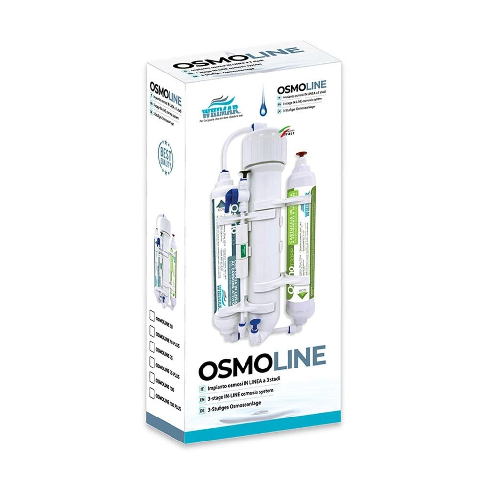 Whimar OsmoLine 50GPD 190 L/g - Impianto osmosi in linea con membrana vontron lavaggio membrana