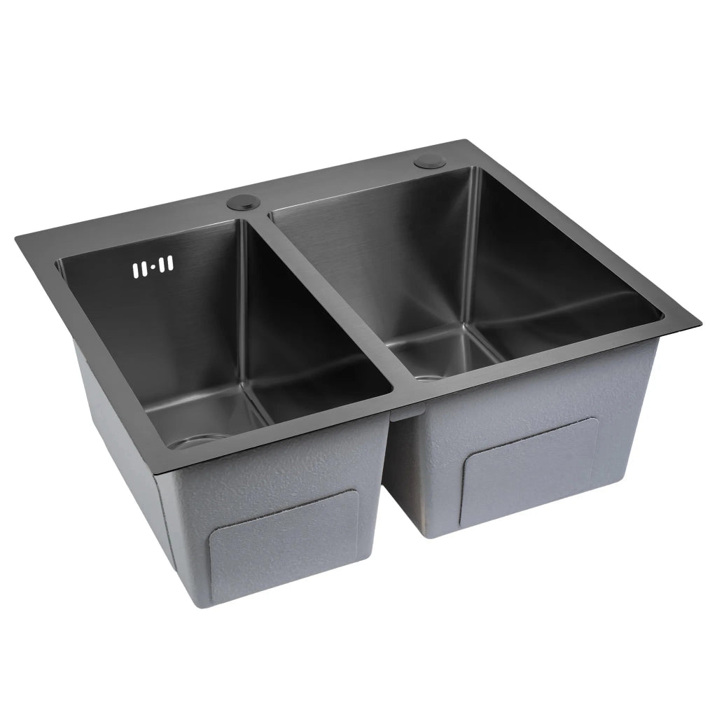 Lavello In Acciaio Toby Black senza rubinetto da cucina