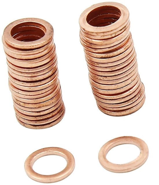 Raccordi di raccordo in rame - Gomme a doppia faccia - 7 mm di diametro interno - Per connessioni elettriche - Set di 40 pezzi - Adatto per uso domestico