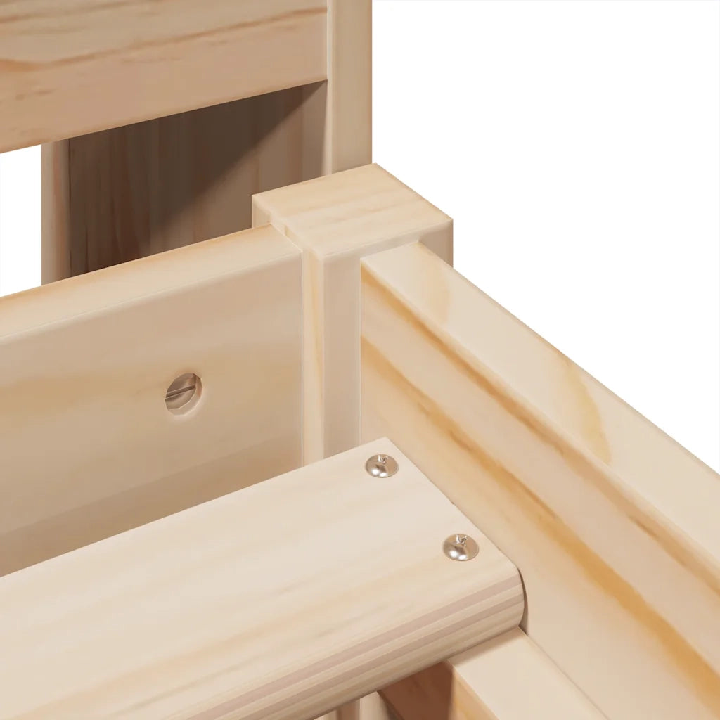 Giroletto senza Materasso 75x190 cm in Legno Massello di Pino 3323284