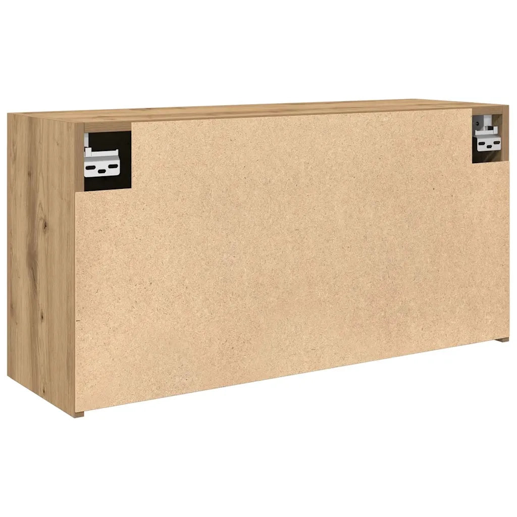 Mobiletto da bagno a parete 80 x 25 x 40 cm pratico contenitore design minimalista finitura in rovere ingegnerizzato realizzato artigianalmente 02_0051284