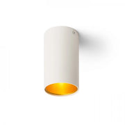 Faretto lampada TUBA da soffitto bianco opaco/oro 230V GU10 35W