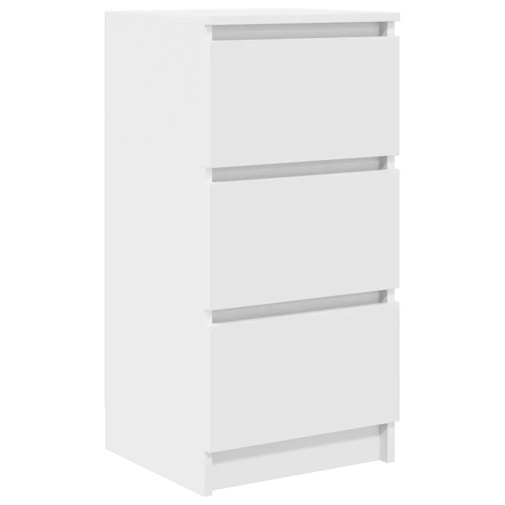 Credenza Bianca 37,5x35x76 cm in Legno Multistrato 861724