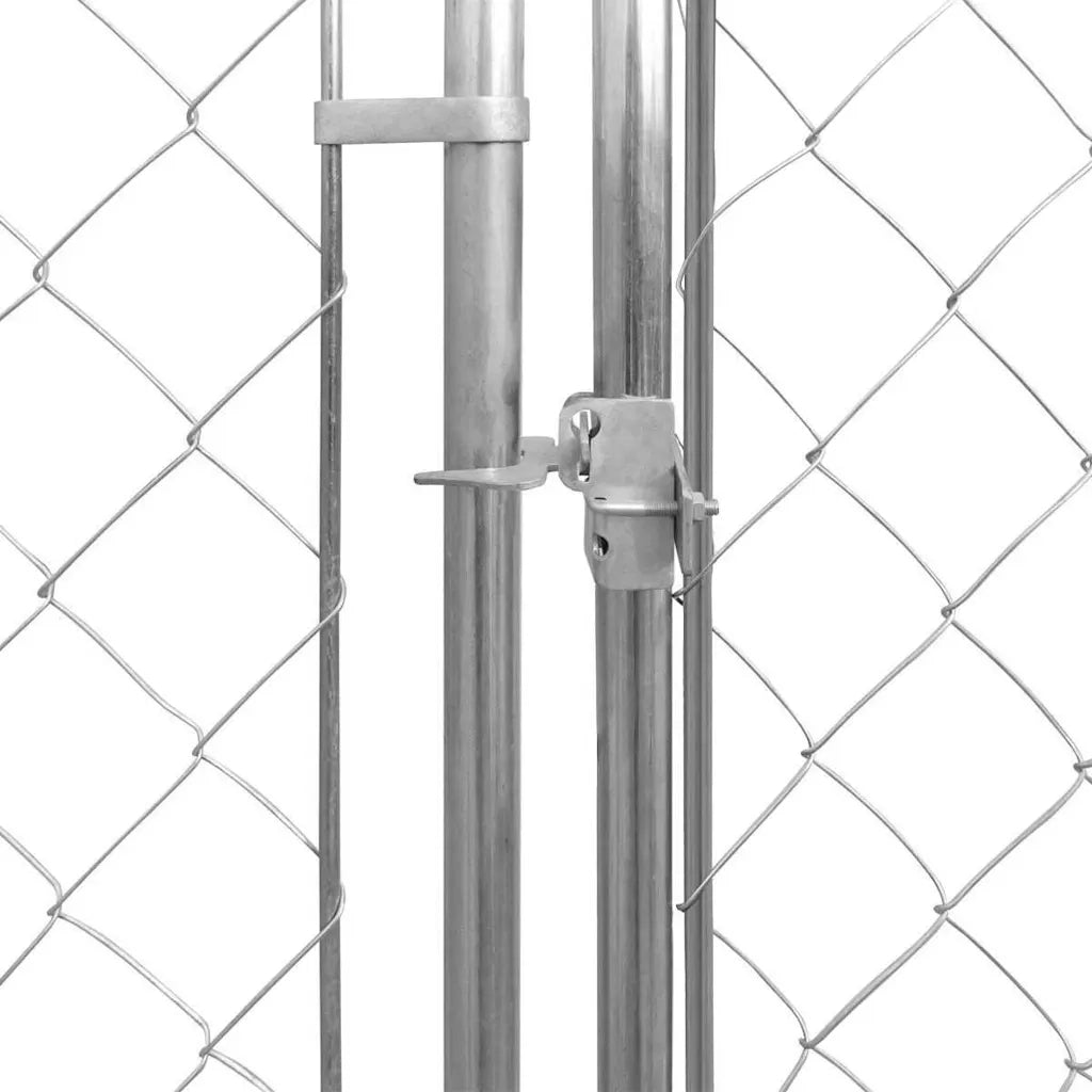 Canile da Esterno in Acciaio Zincato 570x570x185 cm cod mxl 45242