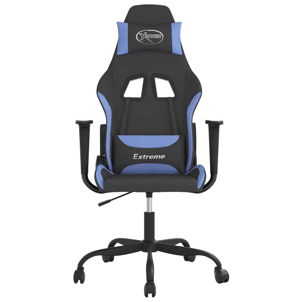 Sedia da Gaming Nero e Blu in Tessuto cod mxl 60448