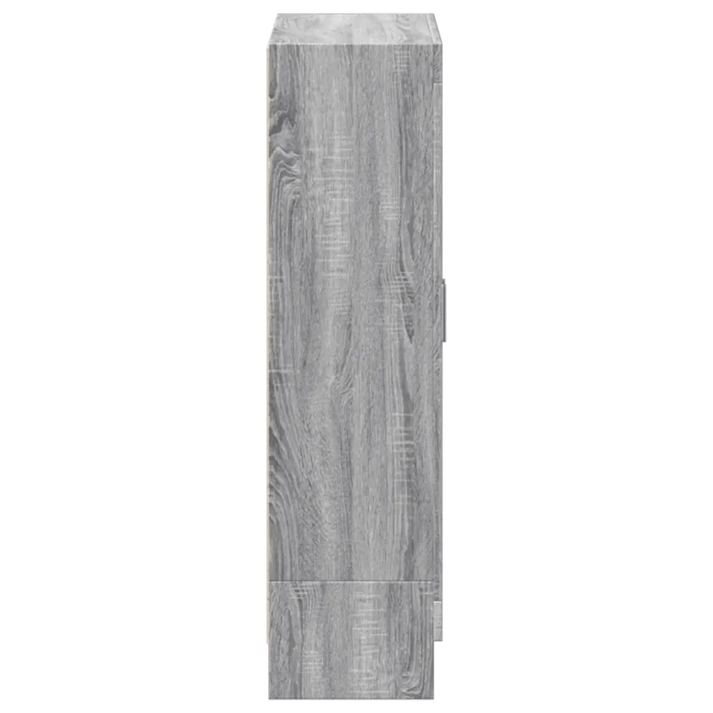 Libreria Grigio Sonoma 82,5x30,5x115 cm in Legno Multistrato 833787