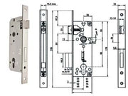 SERRATURA DA INFILARE A CILINDRO BORDO QUADRO NICHELATO SATINATO 52X- - mm.45 (Y52X00450S2) - 1 pezzi YALE