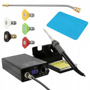 Stazione Saldante OLED T12OAO Rosfix – Display OLED, Regolazione Temperatura 200-450°C, Set Lancia e 5 Ugelli