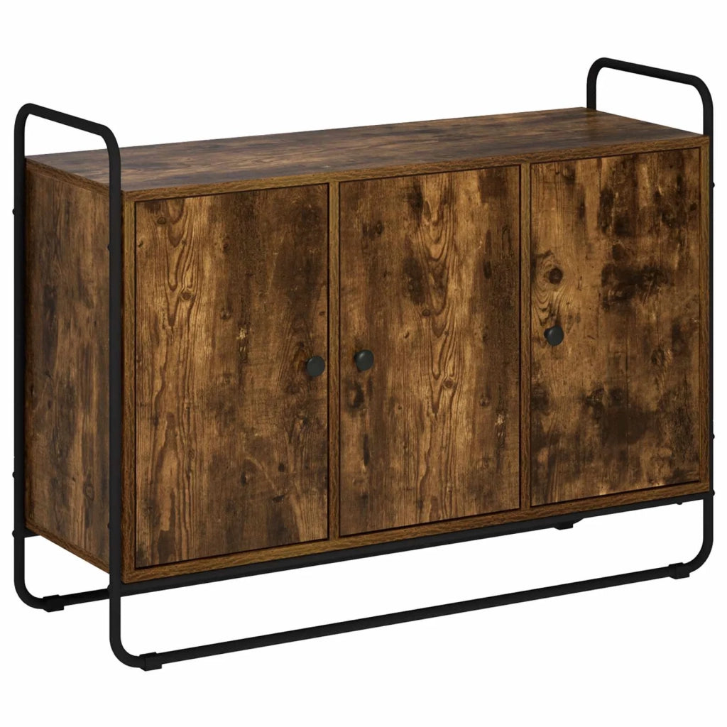 Credenza Rovere Fumo 102 x 35 x 75 cm Legno ingegnerizzato 8007974