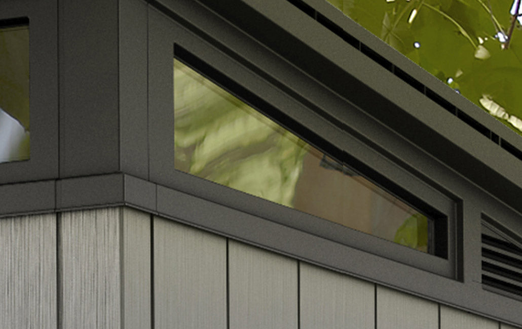 Casetta da Giardino Porta Attrezzi 277x218x226 cmin Duotech Keter Artisan 9x7 Grigia