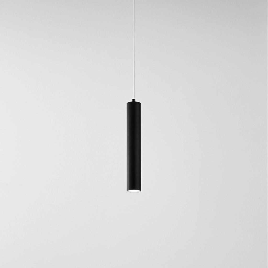 Sospensione Minimal Shot Metallo Nero 1 Luce Gu10 Ip20