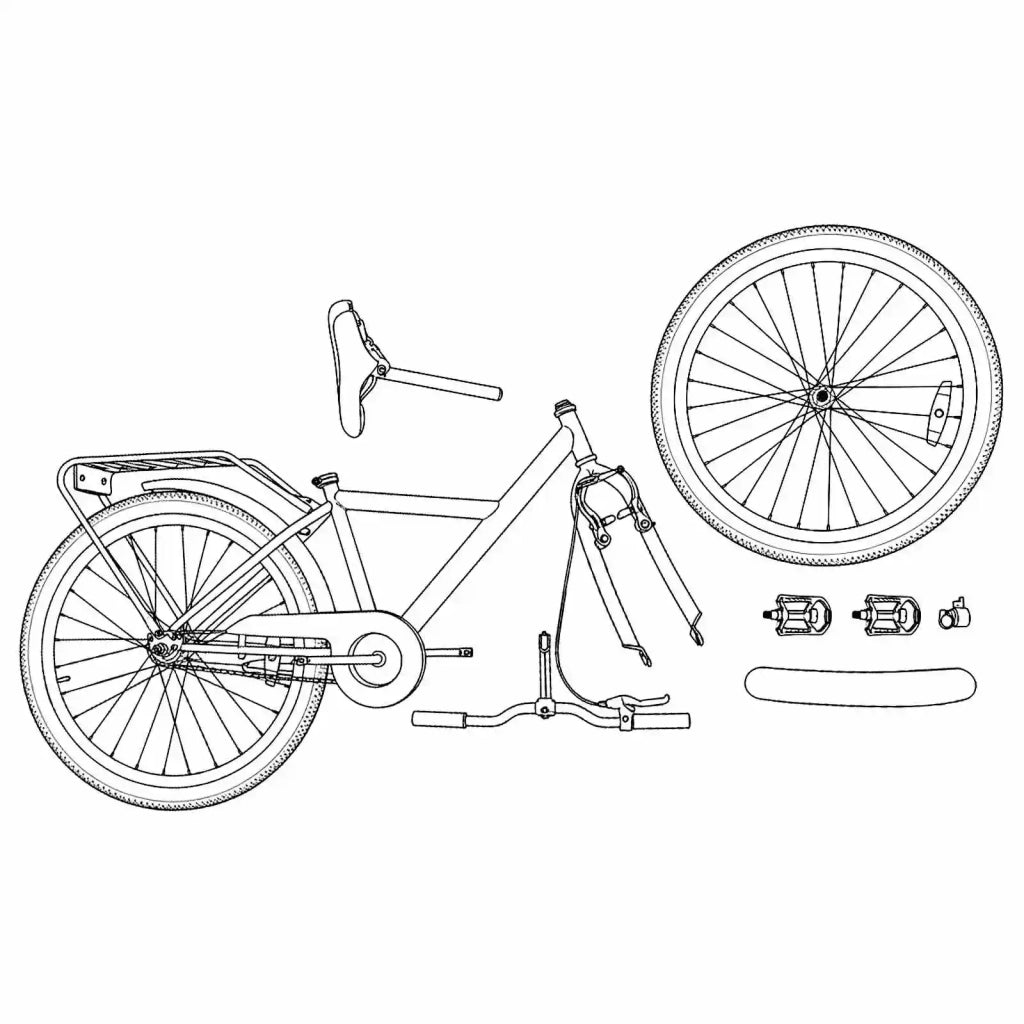 Bicicletta per Bambini 18 Pollici per bambini dai 5 ai 7 anni 42009459