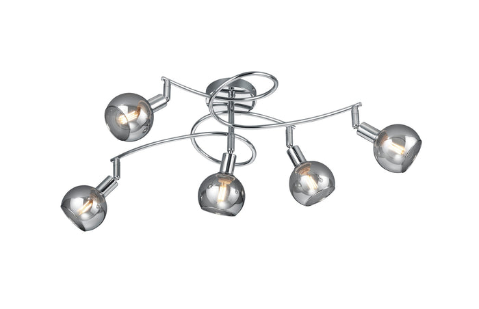 Plafoniera da Interno  E14 in Metallo Cromo