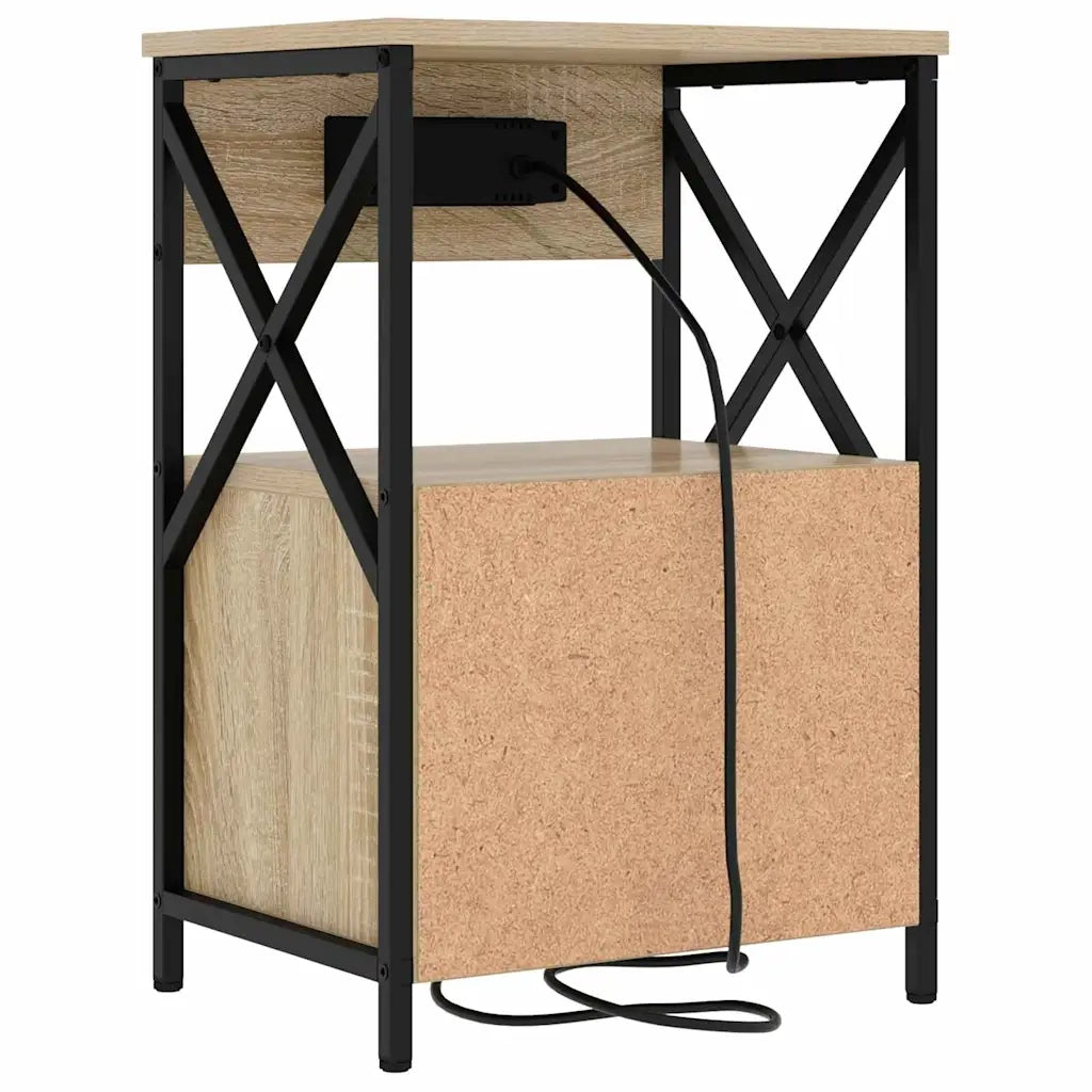 vidaXL Armadio da Notte con cassetto rovere sonoma 40 x 31 x 60 cm