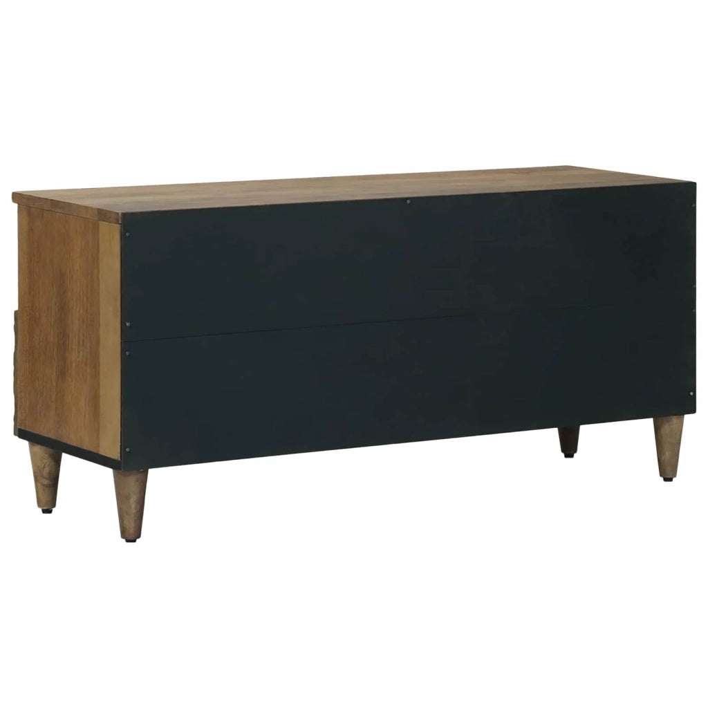 Mobile TV-Credenza per TV Marrone 100 x 33,5 x 46 cm Legno di mango massello 916630