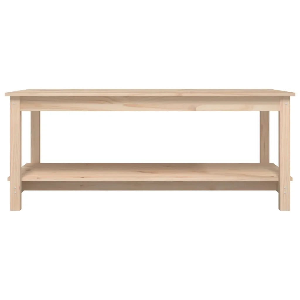 Tavolino da Salotto 110x55x45 cm Legno Massello di Pino cod mxl 16797