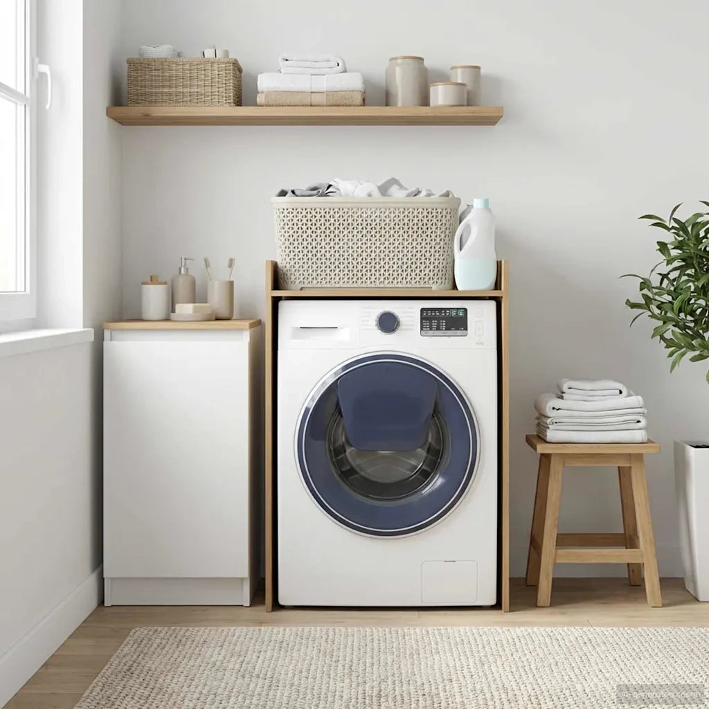 Mobiletto per lavatrice Rovere Artigianale 67,5 x 48 x 97 cm 8006823