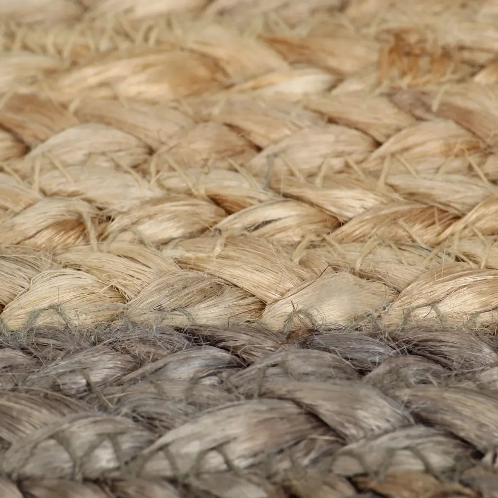 Tappeto del soggiorno | Tappeto Lavorato a Mano in Juta con Bordo Grigio 120 cm