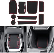 Compatibile con Renault Rafale 2024 2025 Tappetini in gomma per console centrale Antiscivolo per Renault Rafale Antiscivolo Tappetini in gomma per Renault Rafale E-Tech Accessori (Rosso)