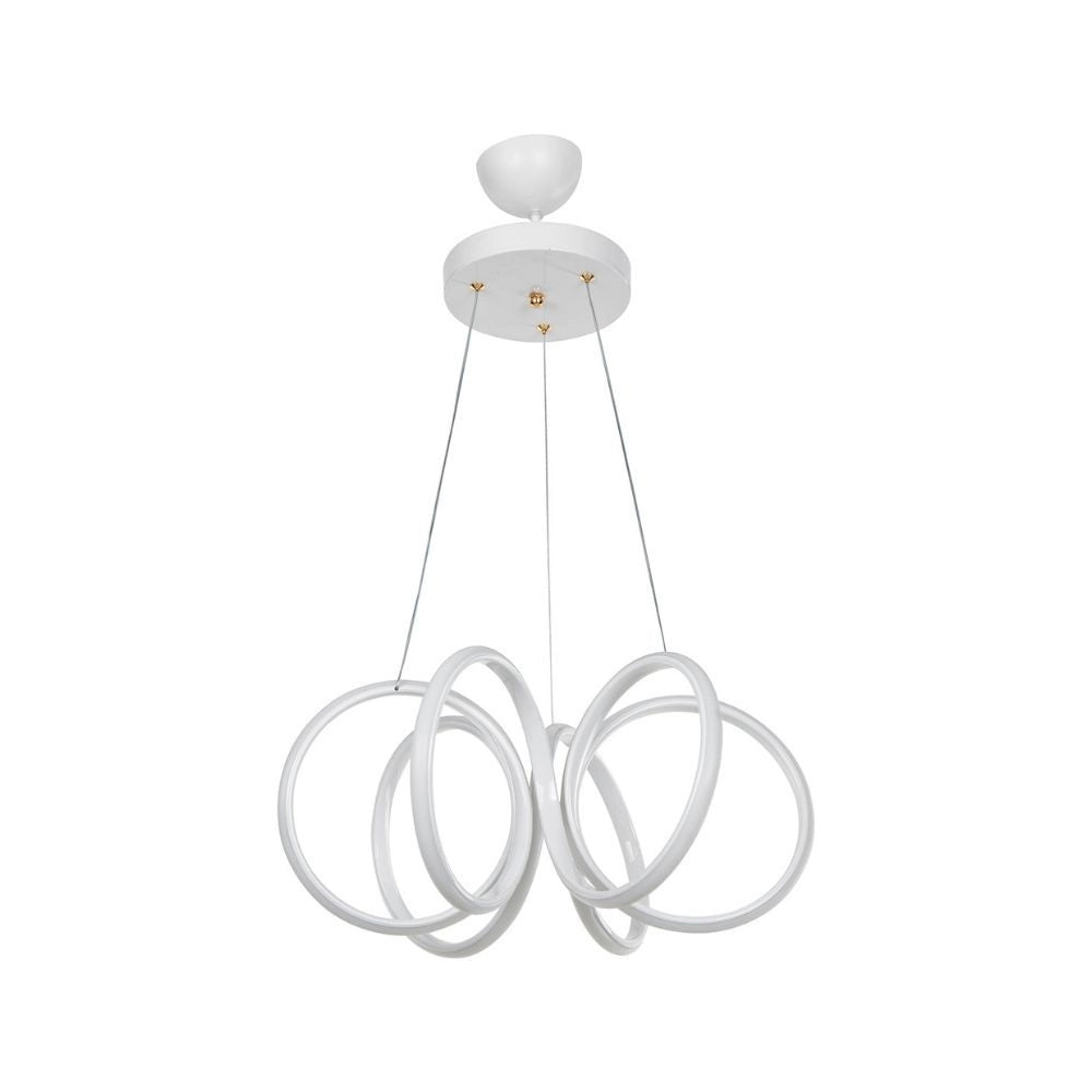 Lampada a sospensione LED forma spirale Ilya MDL4439 colore bianco