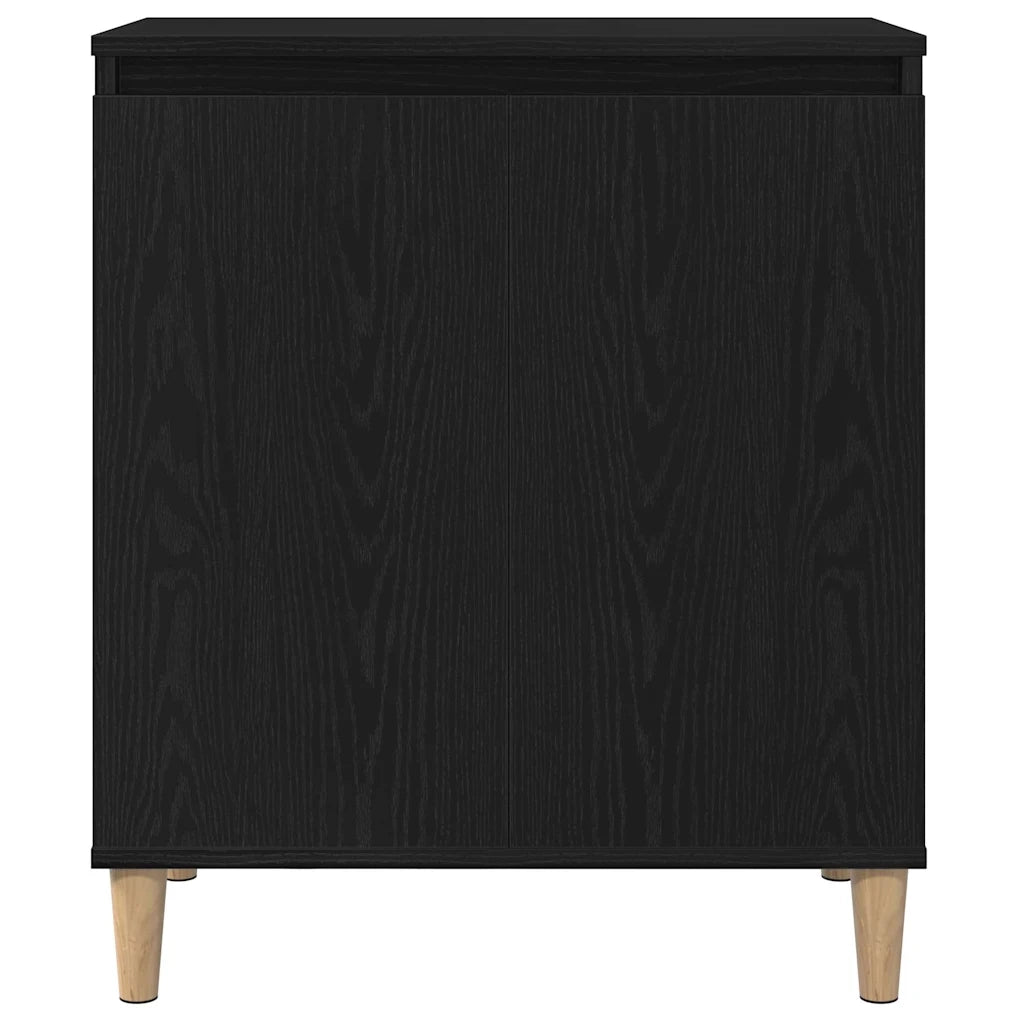 Credenza | Madia | Buffet da pranzo | Armadio da pranzo Rovere Nero 60 x 35 x 70 cm Legno multistrato