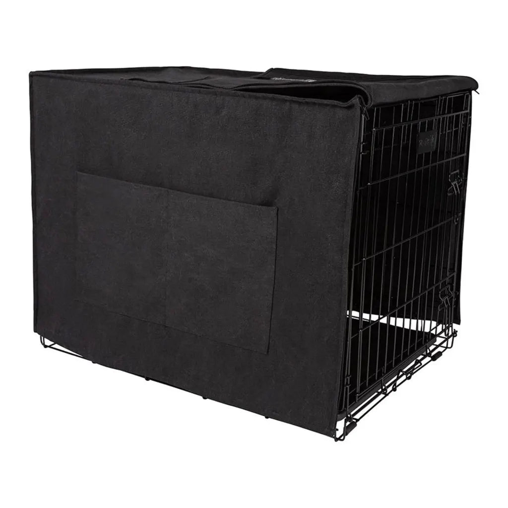 DISTRICT70 Copertura Gabbia per Cani Grigio Scuro S 444045