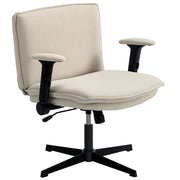 Sedia da ufficio con braccioli e schienale ¨C zephmum ¨C crema 50x50x120