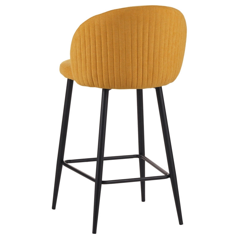 Set di 4 Sgabelli Shelly In Tessuto 320gr Senape Dimensione 50x54,5x96,5cm