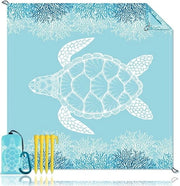 Decken di spiaggia leggera e trasparente - deken per picnic 200 x 200 cm impermeabile - impermeabile al sabbia - degenereabile - deken per campeggio.