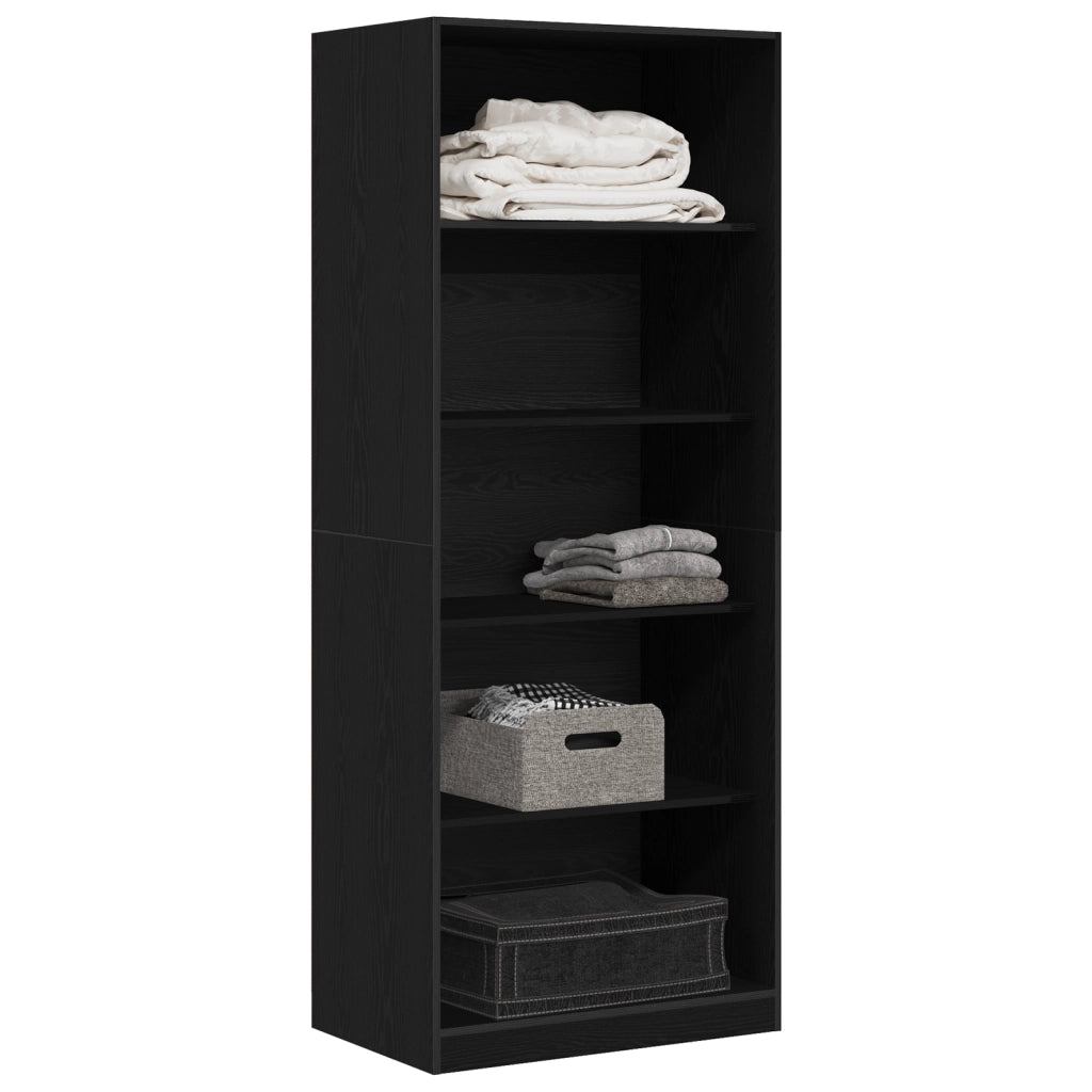 Armadio Rovere Nero Set di 2 Rovere Nero Truciolare