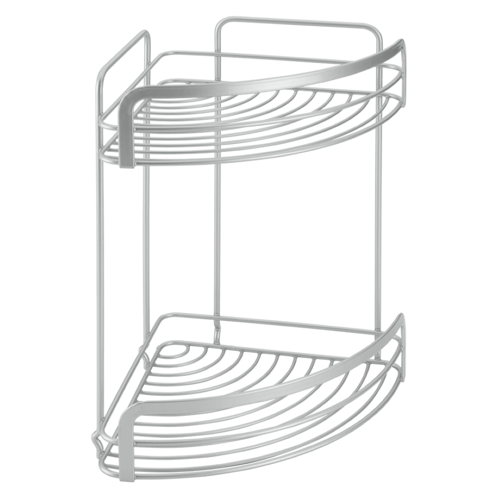 Cestello Angolare Per Doccia A 2 Ripiaiani 20X20X30 Polytherm - Metaltex