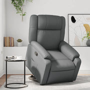 Poltrona Alzapersona Reclinabile Grigio in Similpelle 3205153