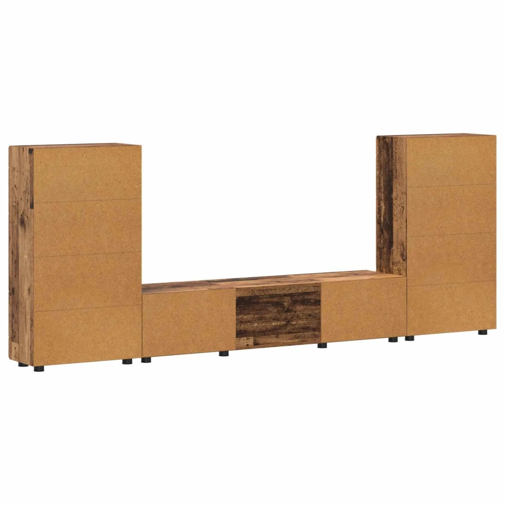 Set mobile TV FLORIN 3 pcs Legno vecchio Legno multistrato