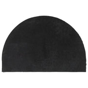 Zerbino | Tappetino Naturale Nero Mezzo Rotondo 40x60 cm Fibra di Cocco