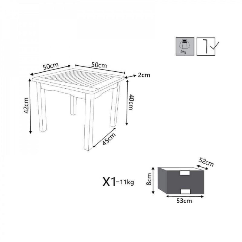 TAVOLINO 50 X 50