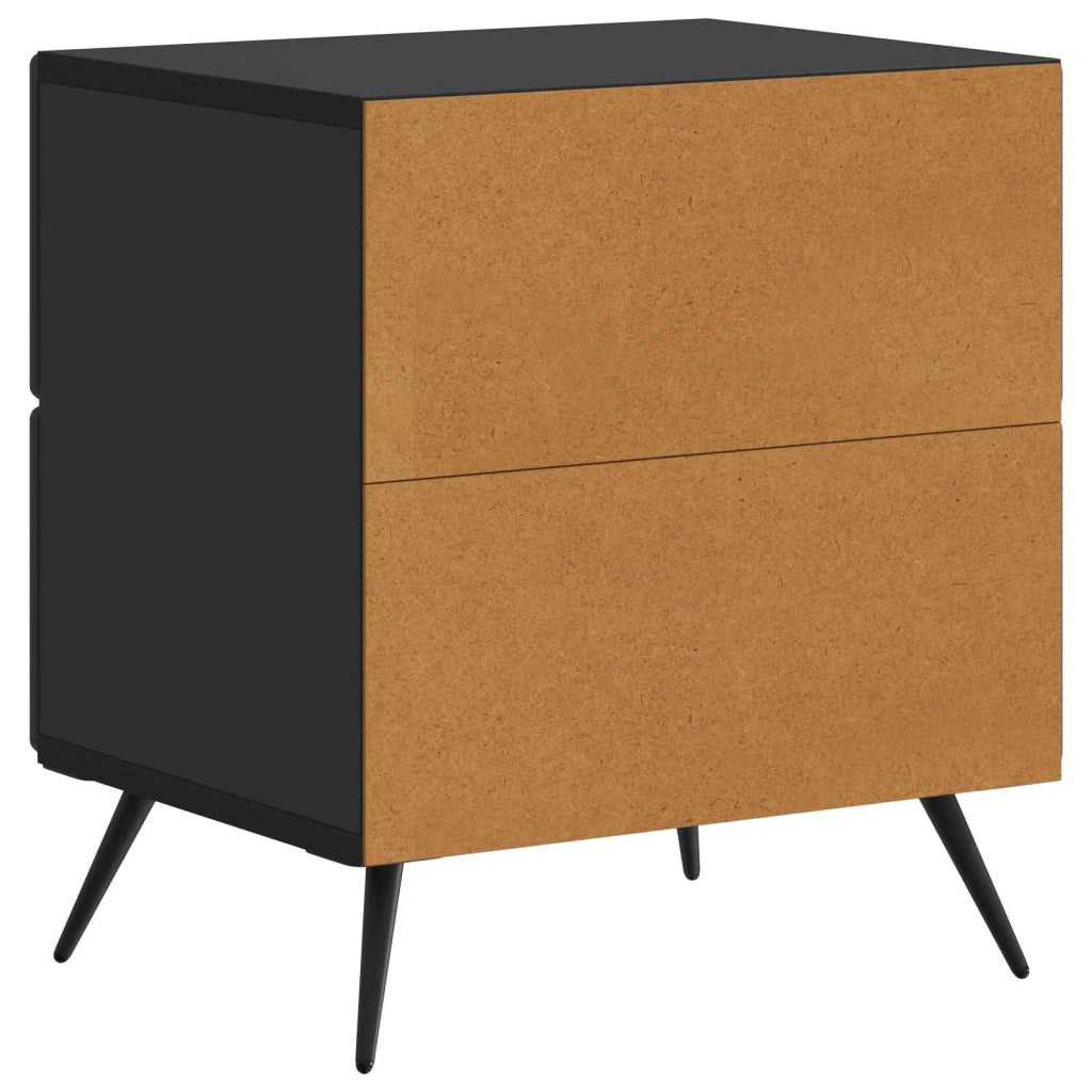 Armadio da Notte Nero 43 x 34,5 x 47,5 cm Legno ingegnerizzato 895447