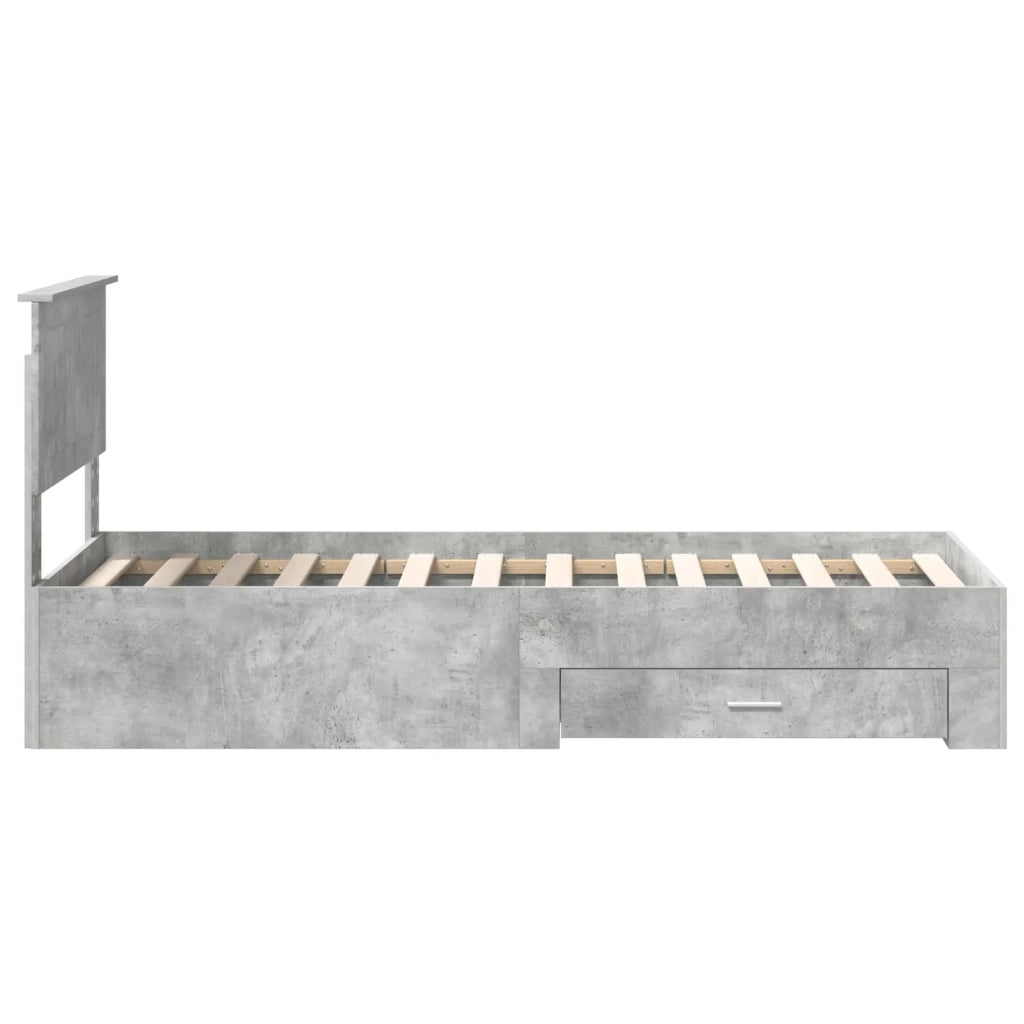Struttura del letto-Giroletto Grigio Certo e Argento 70 x 190 cm 871691