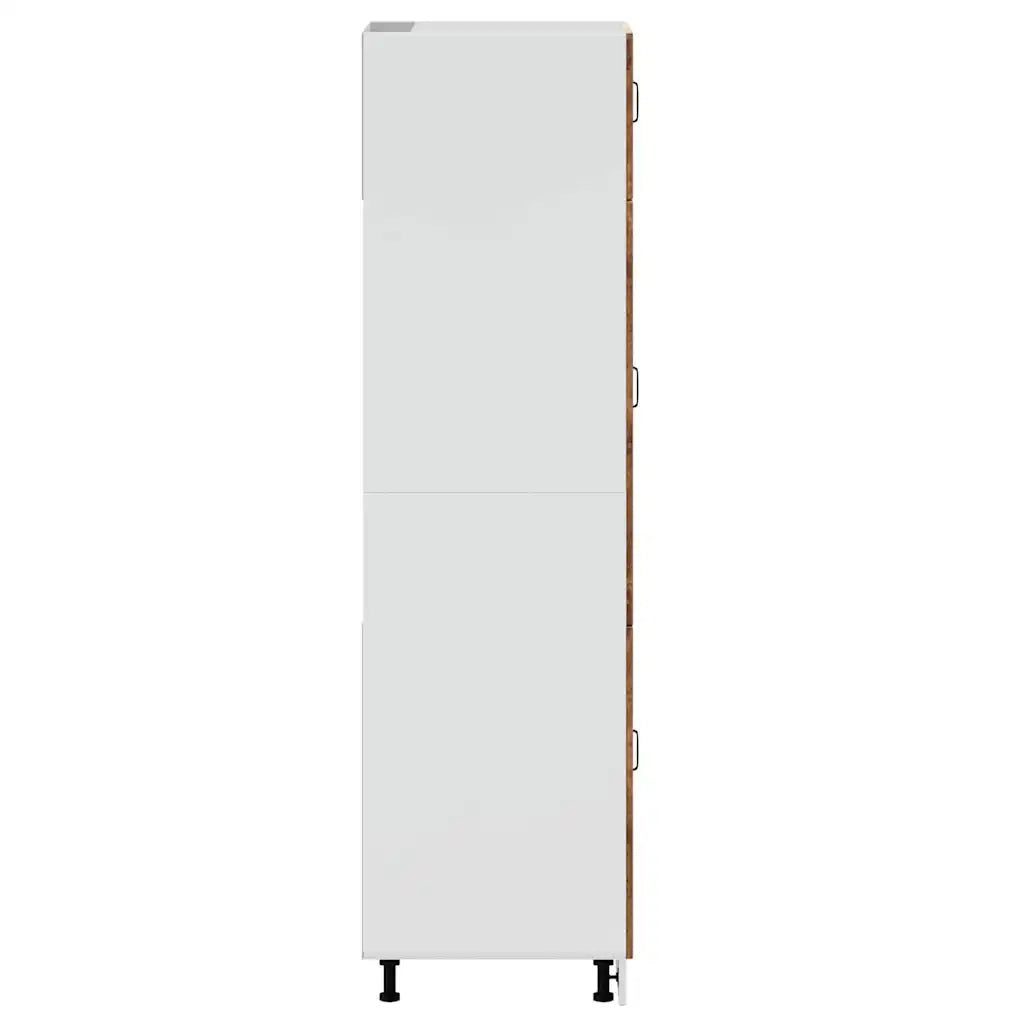 Armadio da Cucina-Credenza da Cucina Lucca Legno Vecchio in Legno Multistrato