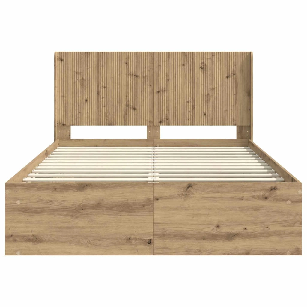 Struttura del letto con stoccaggio e testata Rovere Artigianale 3413844