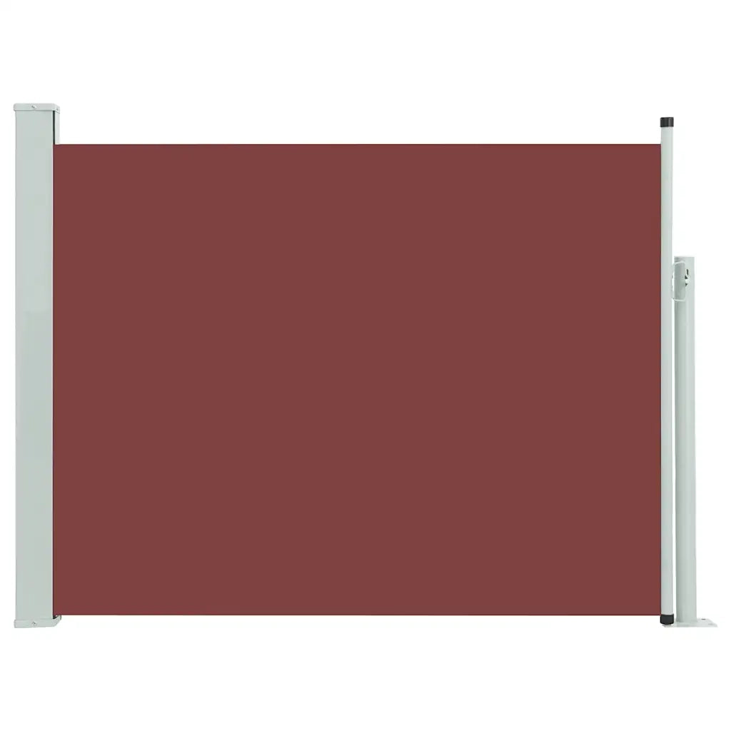 Tenda Laterale Retrattile per Patio 140x500 cm Marrone 48399