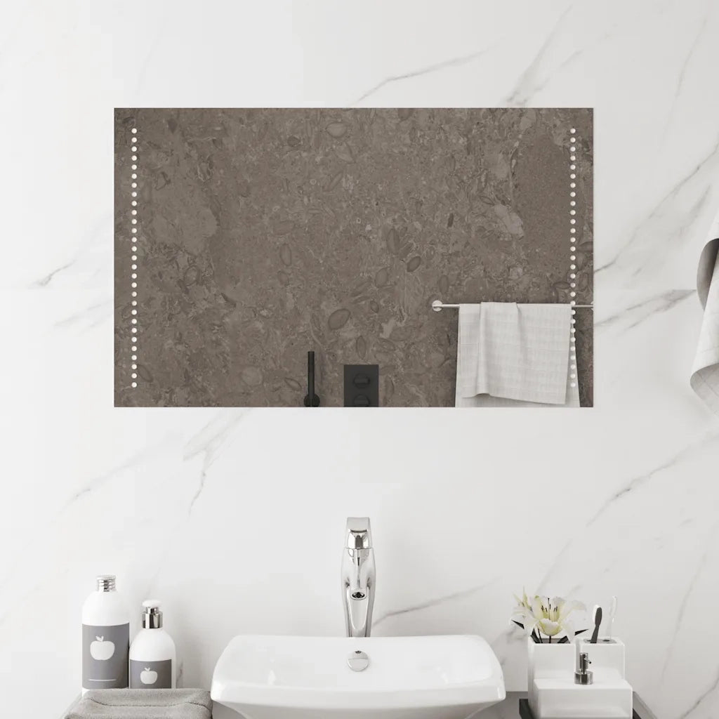 Specchio da Bagno con Luci LED 80x50 cm cod mxl 67508
