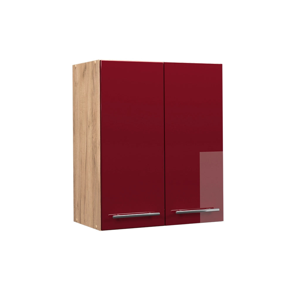 Vicco Pensile da cucina Rosso bordeaux lucido 60 cm