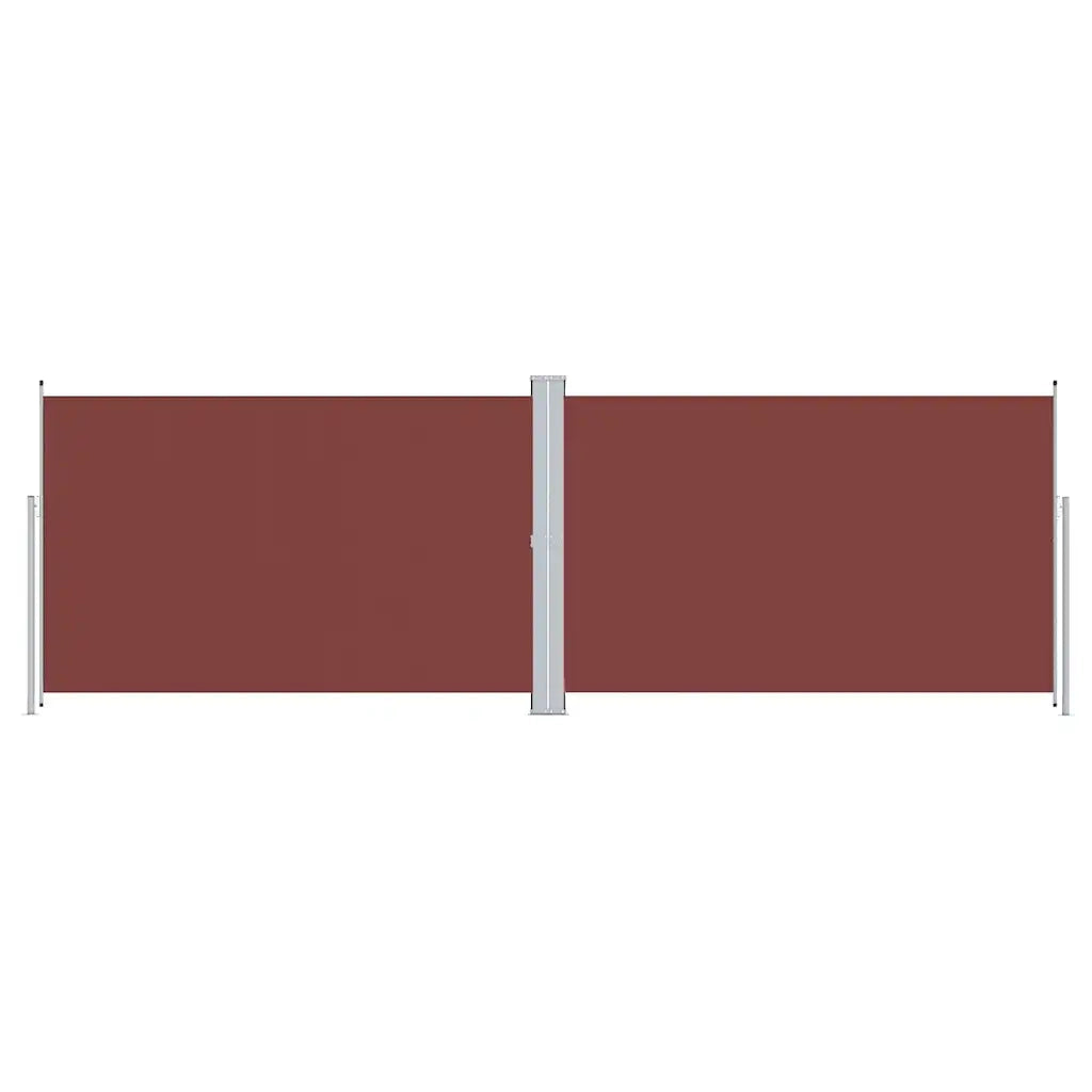 Tenda da Sole Laterale Retrattile-Tenda parasole per balcone per giardino Marrone 200x600 cm 997753