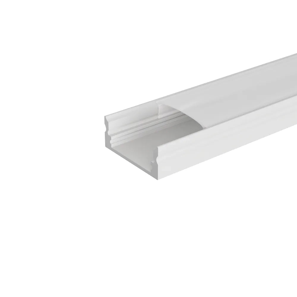 Profilo slim bianco in alluminio 2mt per striscia led