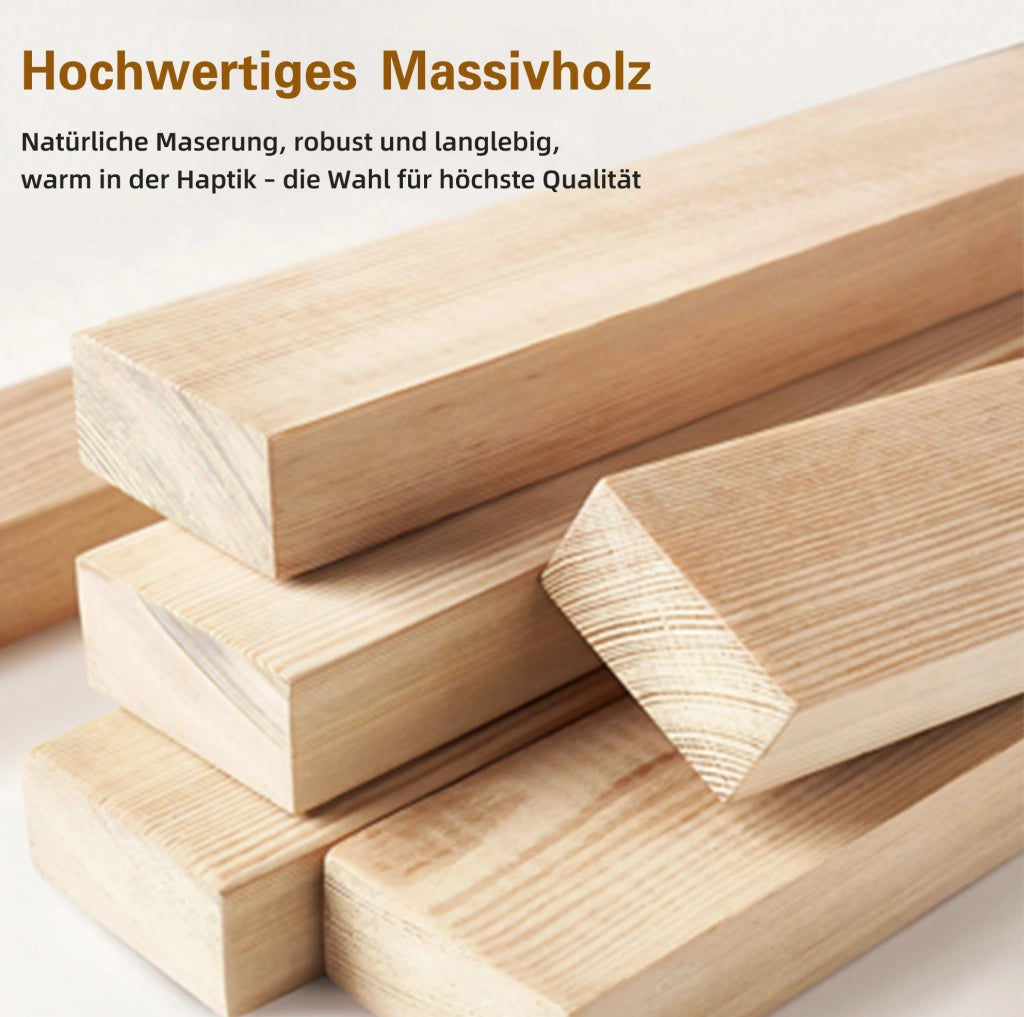 Set di 2 sedie da pranzo pieghevoli in legno massello e lino imbottito; beige