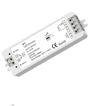 Centralina Elettronica Regolatore Dimmer Push  per Striscia LED Controller 8A 5-36V DC 2,4G