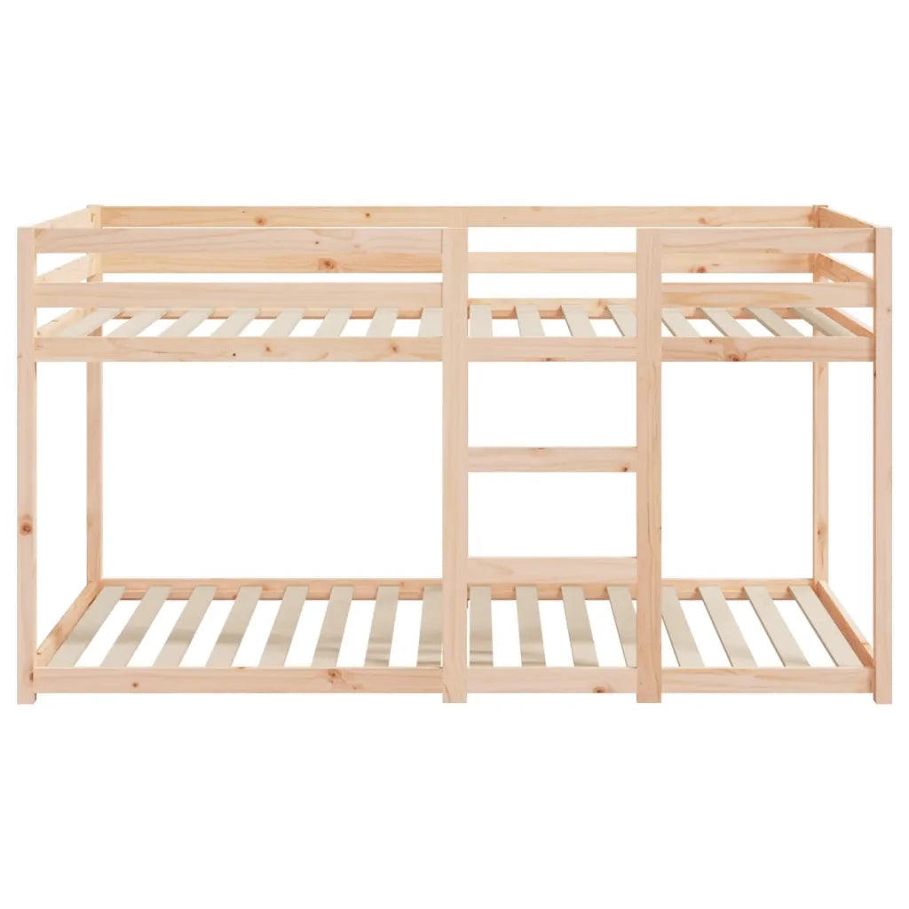 Letto a Castello senza Materasso-Struttura Letto a Castello 90x200cm Massello Pino 541905